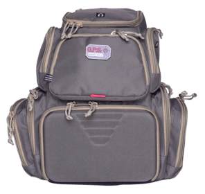 The GPS Handgunner backpack offers a hands-free way to carry all your pistols, ammo, targets, and cleaning supplies in a single bag.